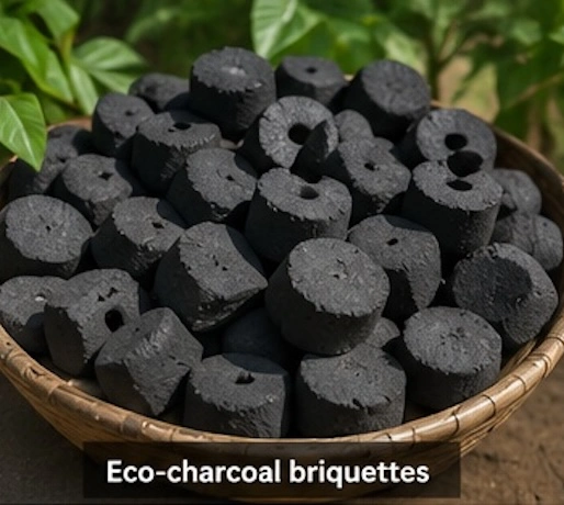 Eco-charcoal briquettes production in Hinche