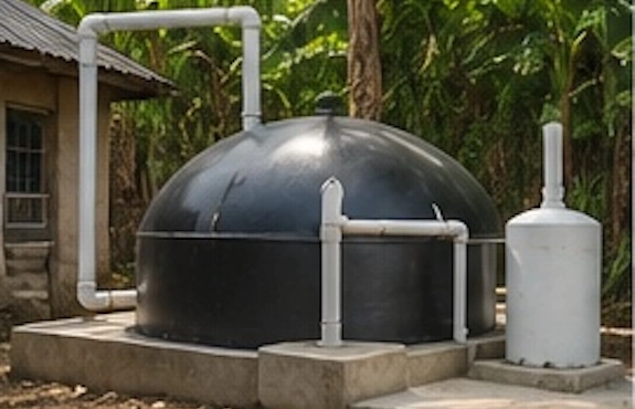 Biogas, solar and wind energy